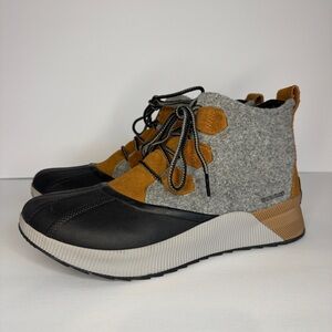 Sorel Out N About III Women Boots Gray Black Brown Size 11 Shoes Waterproof